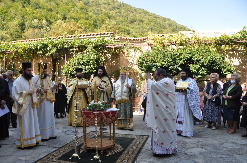 Ἡ Ἑορτή τῆς Ὑψώσεως τοῦ Τιμίου Σταυροῦ στήν Ἱερά Μονή Εἰκοσιφοινίσσης -2021